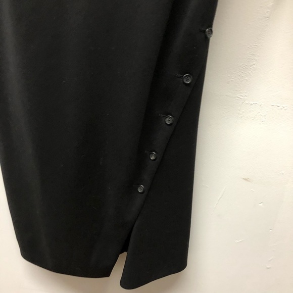 Alexander McQueen 2007 Wool Button Accent Knee Length Dress Size 12 - Picture 6 of 16